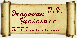 Dragovan Vučićević vizit kartica